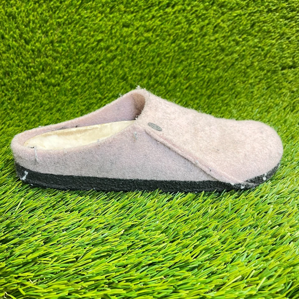 Zapatillas informales Birkenstock Zermatt de fieltro de lana de oveja para mujer talla 7 rosa Foto 1 de 4