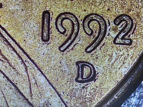 1992 D Penny Error DDO Cover
