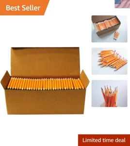 400Pcs Half Pencils with Eraser Tops, Golf Pencil, Classroom, Pew - 2 HB Pre-... - Picture 1 of 5
