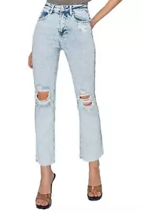 Risen Jeans - High Rise Knee Distressed Ankle Jeans - RDP5756 - Picture 1 of 30