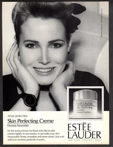 Vintage advertising print Fashion Ad Skin Estee Lauder Skin Perfecting Cream 87 - Picture 1 of 1