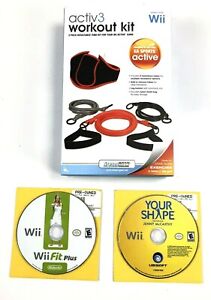 Wii Dreamgear Active3 Workout Kit, Nintendo Wii Fit Plus & Your Shape J McCarthy