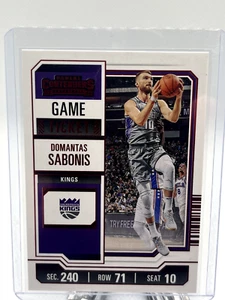 Boleto de juego rojo Contenders Domantas Sabonis 2023-24 #91 Kings - Imagen 1 de 2