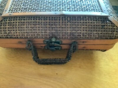 复古大号织布 WICKER | RATTAN 手提包 | 钱包 | 篮球 — 第 1/4 张图片