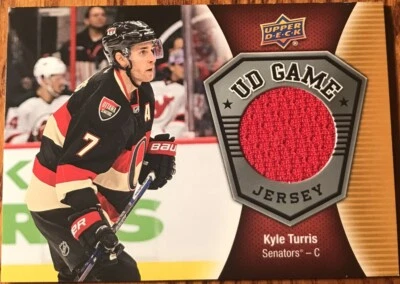 2016-17 Upper Deck UD Game Jersey Kyle Turris GJ-KT Ottawa Senators - Image 1 of 2