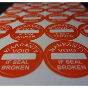 Warranty Void if Seal Broken Tamper Proof  Security Stickers labels (AVR003) - Picture 1 of 19
