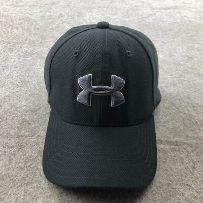 Under Armour Hat Fitted Medium Youth Boys Blue Embroidered Logo KIDS - Image 1 of 4
