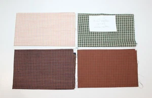 4 Fat Quarters Woven Cotton Pieces ( 18" x 22" ) - Picture 1 of 2