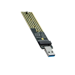 NVMe to USB Adapter, M.2 SSD to USB 3.1 Type A Card, Based Key M.2 Hard O3A1 A4U - Picture 1 of 10
