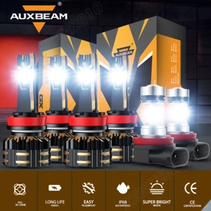 For Nissan Rogue 2014-2025 AUXBEAM Canbus 6500K LED Headlight High Low Fog Light - Picture 1 of 12