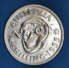 Australia  One Shilling 1- Elizabeth Ii, Coin 1955, 0.500 Silver
