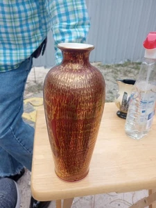 Vintage Chinese CLOISONNE ENAMEL VASE 10" - Picture 1 of 6