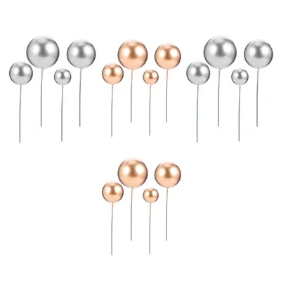  40 Pcs Palline Per Torte Decorazioni Toppers Cupcake Raccolte Di - Immagine 1 di 4