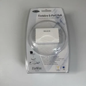 Mini hub Belkin 6 broches FireWire 6 ports F5U526-APL MAC PC neuf ancien stock scellé - Photo 1/5