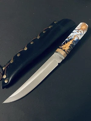 Puukko – Handgefertigt | 4116 Stahl | Hybrid-Griff | 30 cm 54 - Bild 1 von 4