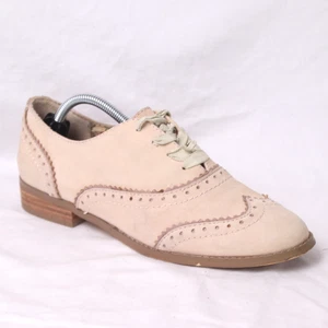 Zapatos Oxford SEYCHELLES para mujer 8,5 EE. UU. 39,5 EU 6UK bronceado pálido con cordones de cuero escolar - Imagen 1 de 12