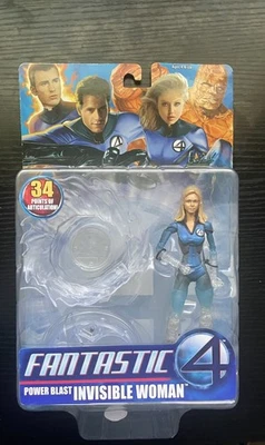 Marvel Fantastic Four 4 MUJER INVISIBLE Jessica Alba 2005 Figuras TOY BIZ SELLADO Foto 1 de 3