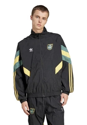 Jaqueta de futebol Adidas Jamaica Federação de Futebol Masculina P Nova com etiquetas $110 In5568 - Imagem 1 de 4