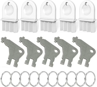Paper Towel Dispenser Key, 10 Pack Toilet Paper Dispenser Key for Universal Waff - Image 1 of 4