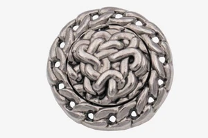 6 Stück massive silber Metallknöpfe cooles Design - Bild 1 von 2