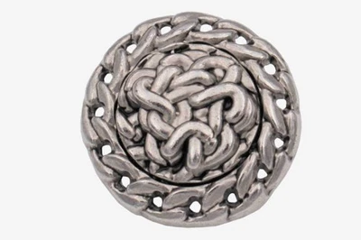 6 Stück massive silber Metallknöpfe cooles Design - Bild 1 von 2