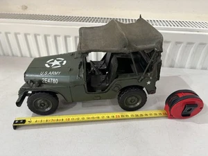 Lesser And Pavey Tin Plate Willys Jeep Ornamental Car - Picture 1 of 7