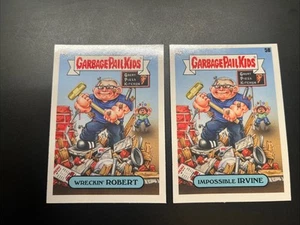 2021 Topps Garbage Pail Kids Food Fight Celebrity Chef 5A & 5B ROBERT IRVINE - Picture 1 of 2