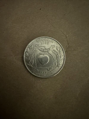 1999 D Georgia Wisdom Justice Moderation 1788 quarto de dólar - Imagem 1 de 4