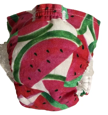 Female Dog Puppy Pet Diaper Washable Pant Sanitary Underwear  WATERMELON  XXS - Image 1 of 4