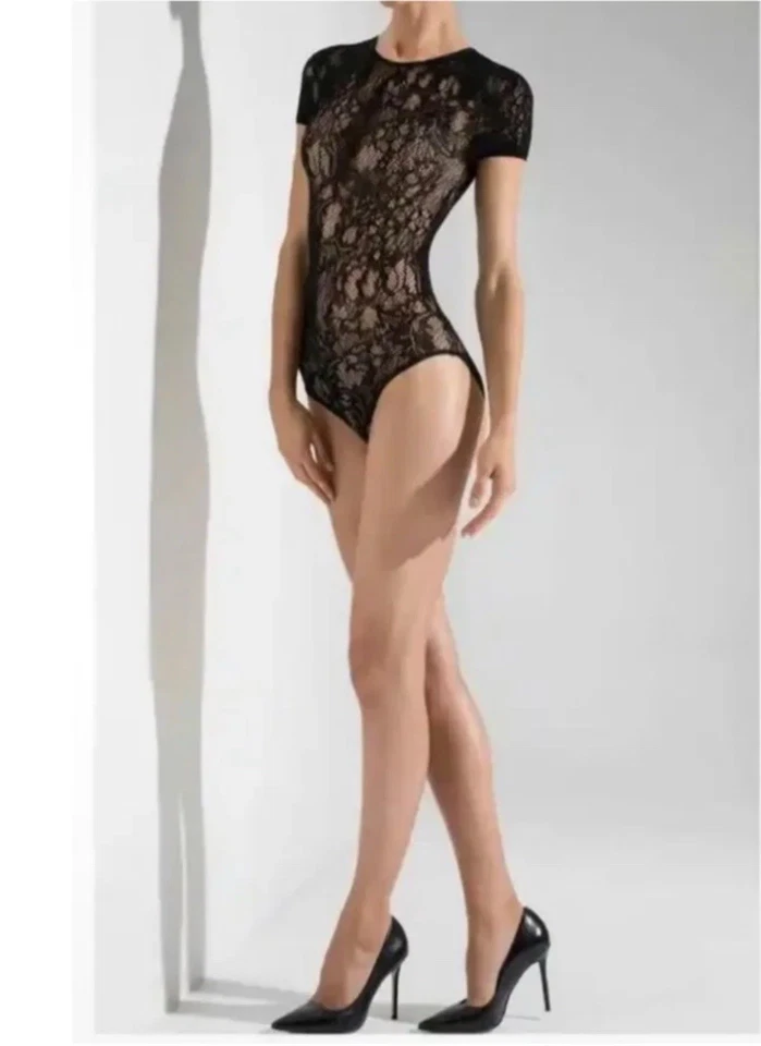 Body Natori Romance Manga Corta Floral Encaje Elastizado Pequeño ¡NUEVO CON ETIQUETAS! Foto 1 de 4