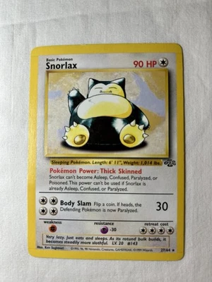 Pokemon Card Snorlax 27/54 1st Edition - Image 1 of 2