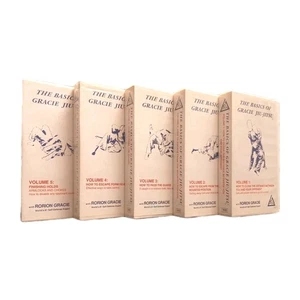 The Basics Of Gracie Jiu-Jitsu 1-5 Vhs 1992 Martial Arts Video Course - Foto 1 di 19