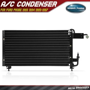 A/C Condenser with Bracket for Ford Probe 1993-1997 L4 2.0L V6 2.5L F32H19710AC - Picture 1 of 9