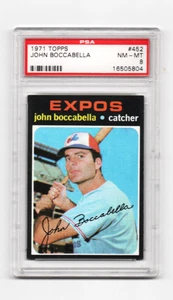 1971 TOPPS # 452 JOHN BOCCABELLA, EXPOS-PSA 8+++++VIVID BEAUTY! - Bild 1 von 1