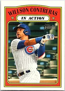 Willson Contreras 2021 Topps Heritage #42 Chicago Cubs - Picture 1 of 2