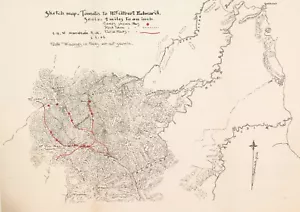 RARE 1906 Colonial British New Guinea Large Map. Tamata to Mt Albert Edward. - Picture 1 of 3