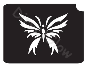 Plantilla de tatuaje de maquillaje brillante arte corporal Butterfly 11027 2,75"" x 3,75"" - paquete de 5 - Imagen 1 de 1