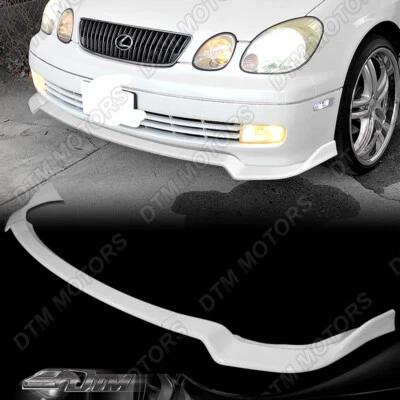 Para 98-05 Lexus GS300 GS400 GS430 V-Style pintado de branco para-choque dianteiro spoiler labial - Imagem 1 de 4