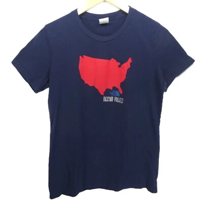 Женская футболка The North Face темно-синяя красная большой короткий рукав проект Backyard - Изображение 1 из 4