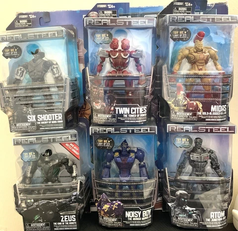Real Steel Jakks Pacific Lot Of 6 Light Up EFX Action! Cover