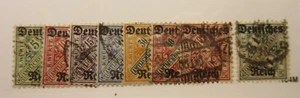 WURTTEMBERG, Scott: O176-O183, USED, Lot26, Cat $31.35 - Picture 1 of 1
