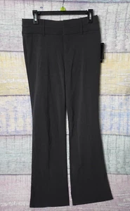 Ab Studio Women's Magic Waist Straight Legs Dress Pants Charcoal Size 4 - NWT - Picture 1 of 18