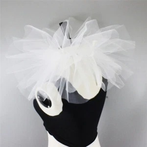 Mesh Tutu Puffy False Fake Collar Choker Detachable Performance Neck Collar Thin - Picture 1 of 9