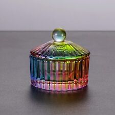 Mini Round Shape Nail Art Acrylic Liquid Powder Glass Dappen Dish, Colorful N...