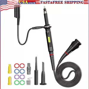 Oscilloscope Clip Probe 300MHz Fully Insulated BNC with Accessory Kit 1X 10X - Picture 1 of 6
