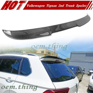 16-20 Fit FOR Volkswagen Tiguan 2nd 5D SUV Trunk Spoiler DTO V Type Carbon Fiber - Picture 1 of 6