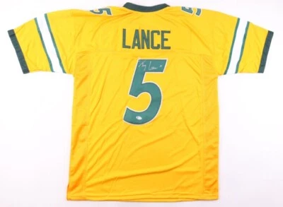 Trey Lance Signed North Dakota State Bison Jersey (BAS) XL Everything Is Sewn On - Image 1 of 3