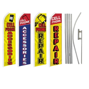 Accessori Cellulari Riparazione Variazione Swooper Pubblicità Bandiera Palo Kit - Foto 1 di 7