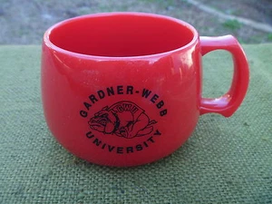 Red 100% Corn Plastic GARDNER - WEBB UNIVERSITY Runnin' Bulldog Cup Mug USA Made - Picture 1 of 3