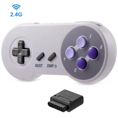 Controlador inalámbrico Gamepad 2.4G para PC SNES con receptor USB SNES (versión JP) Foto 1 de 4
